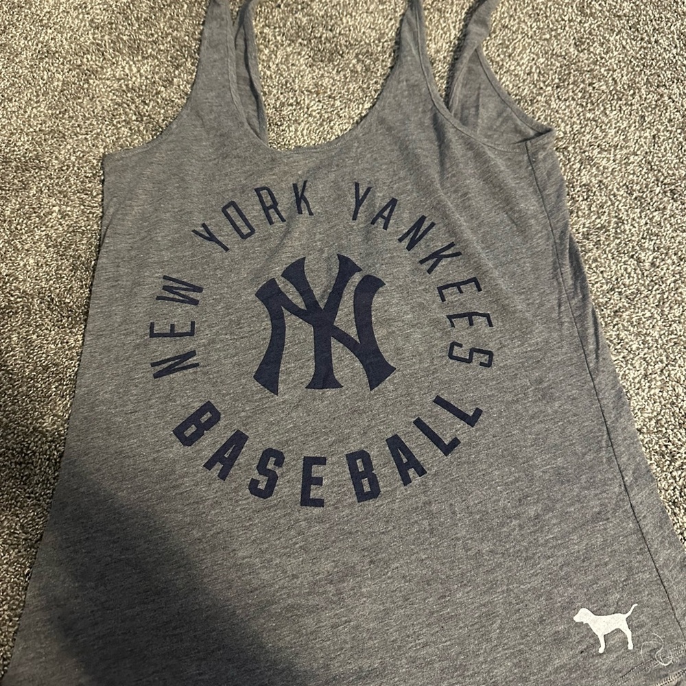 PINK Victoria's Secret Gray Tank Top